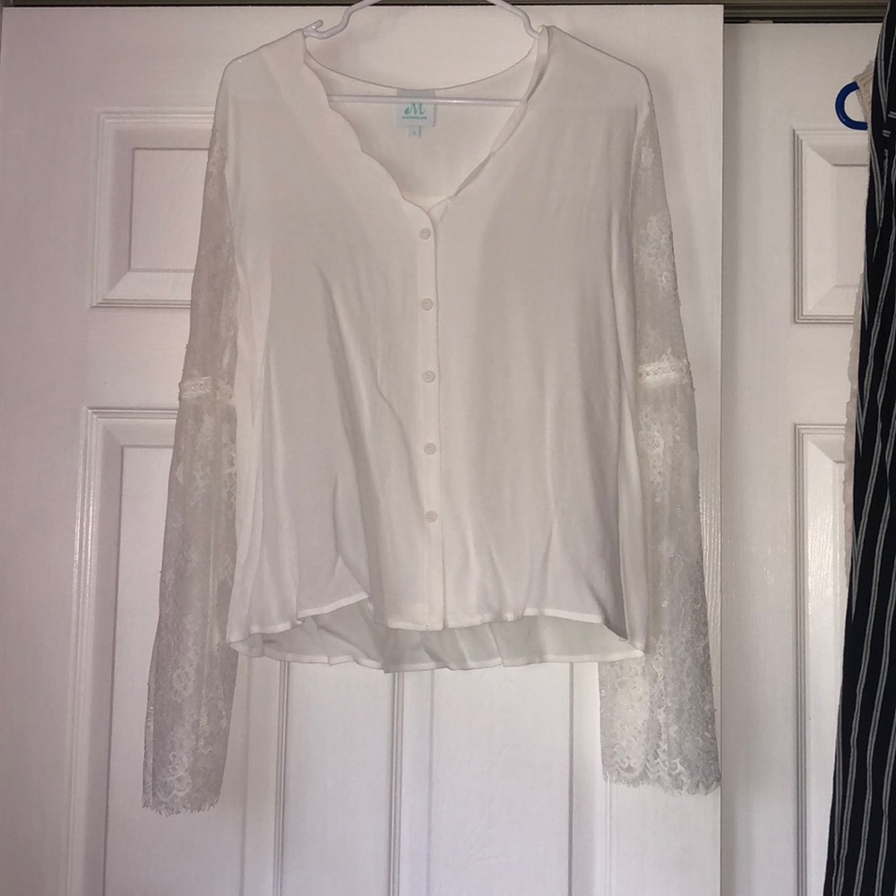 NWOT!!! White Lace Blouse